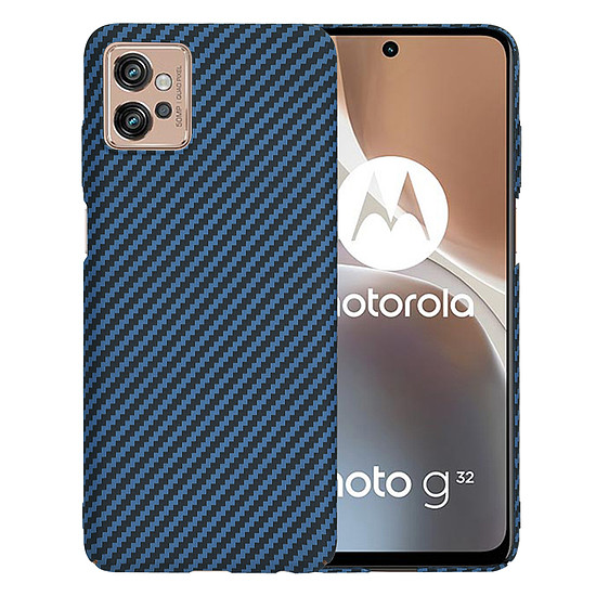 Techsuit - Carbonite FiberShell - Motorola Moto G32 - Cián (KF2333913)