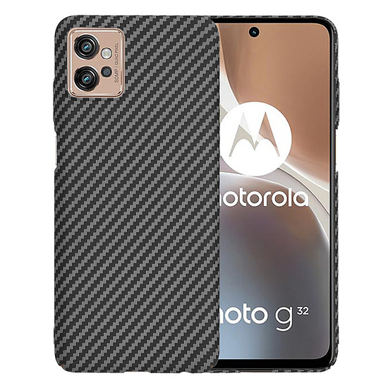 Techsuit - Carbonite FiberShell - Motorola Moto G32 - Fekete (KF2333907)