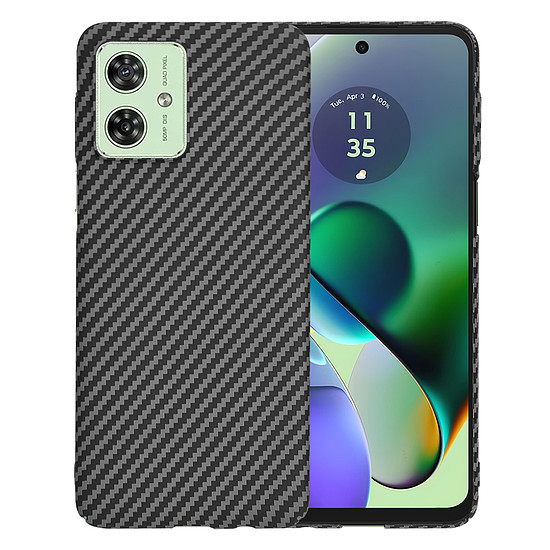 Techsuit - Carbonite FiberShell - Motorola Moto G54 / Moto G54 Power Edition / Moto G64 - fekete (KF2333747)