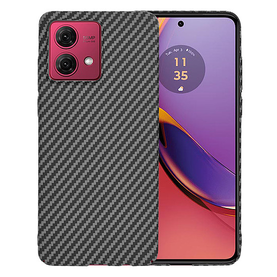 Techsuit - Carbonite FiberShell - Motorola Moto G84 - Fekete (KF2333755)