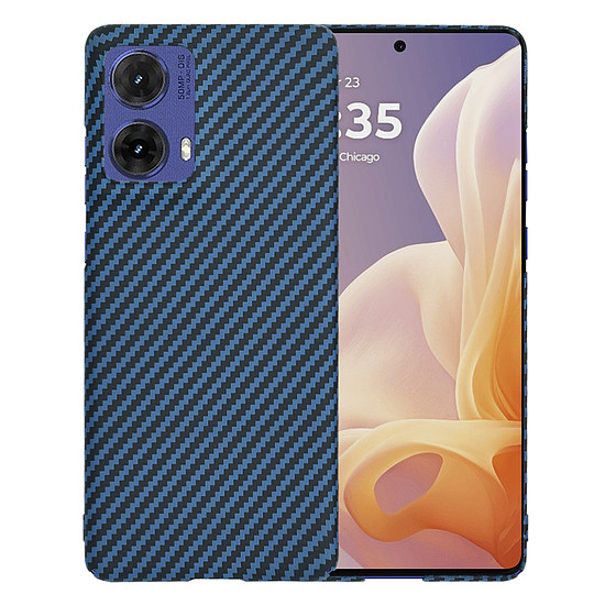 Techsuit - Carbonite FiberShell - Motorola Moto G85 - Cián (KF2333011)