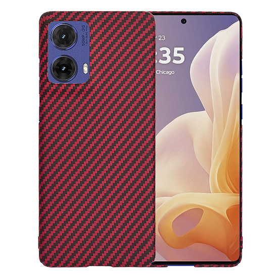 Techsuit - Carbonite FiberShell - Motorola Moto G85 - Piros (KF2333533)