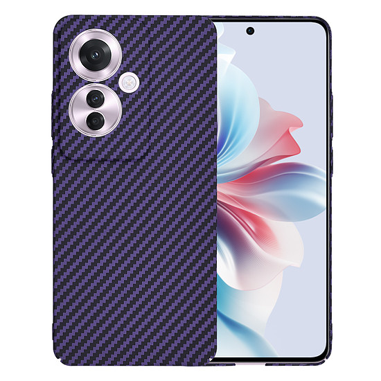 Techsuit - Carbonite FiberShell - Oppo Reno11 F - Lila (KF2332915)