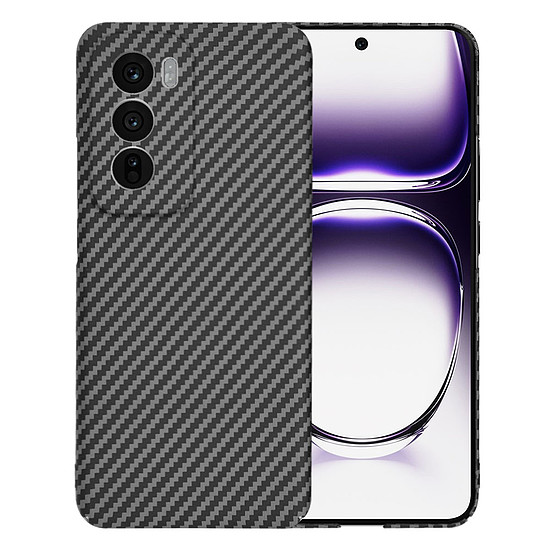 Techsuit - Carbonite FiberShell - Oppo Reno12 - Fekete (KF2332974)