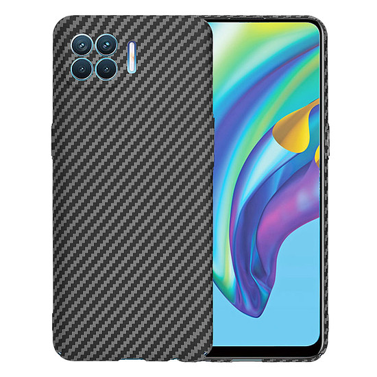 Techsuit - Carbonite FiberShell - Oppo Reno4 Lite - Fekete (KF2334408)