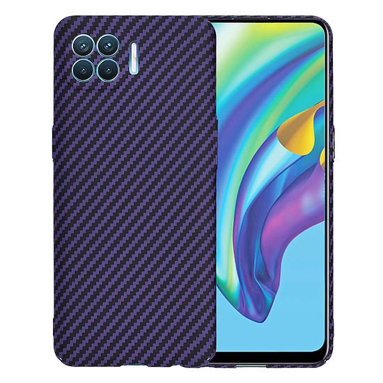 Techsuit - Carbonite FiberShell - Oppo Reno4 Lite - Lila (KF2334413)