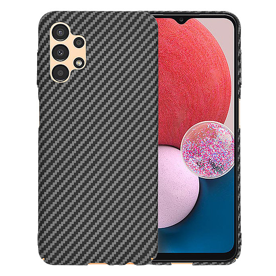 Techsuit - Carbonite FiberShell - Samsung Galaxy A13 4G - Fekete (KF2334312)