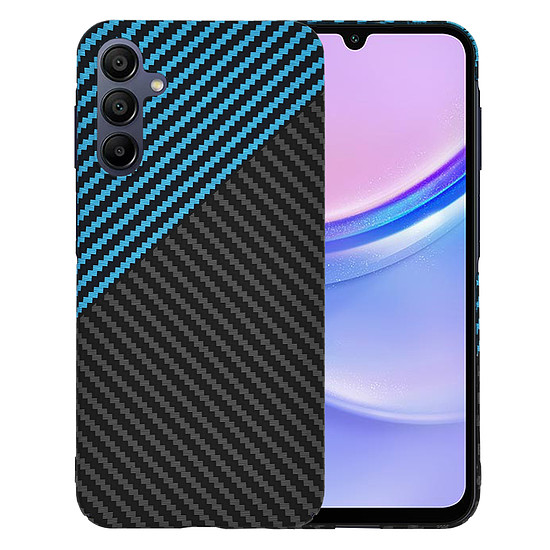 Techsuit - Carbonite FiberShell - Samsung Galaxy A15 4G / A15 5G - Blue Pulse (KF2333766)