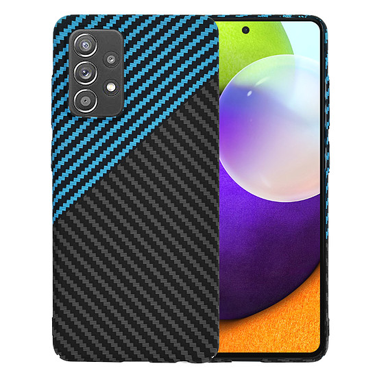 Techsuit - Carbonite FiberShell - Samsung Galaxy A52 4G / A52 5G / A52s 5G - Blue Pulse (KF2333614)