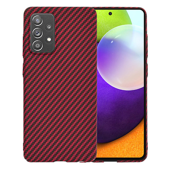 Techsuit - Carbonite FiberShell - Samsung Galaxy A52 4G / A52 5G / A52s 5G - piros (KF2333613)