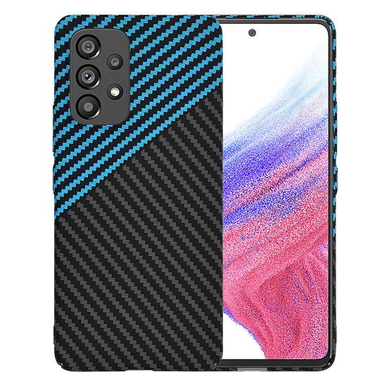 Techsuit - Carbonite FiberShell - Samsung Galaxy A53 5G - Blue Pulse (KF2333878)