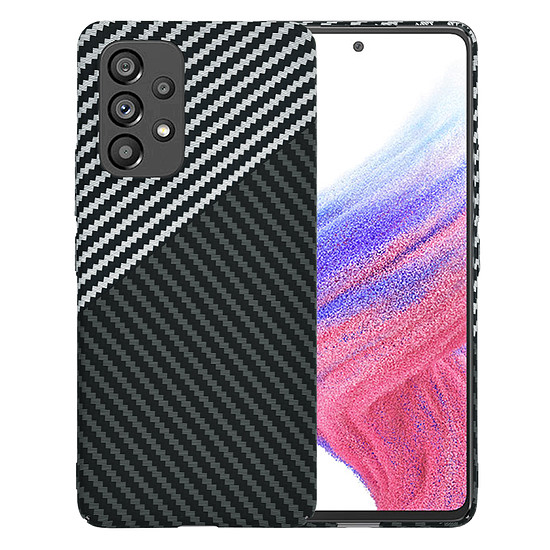 Techsuit - Carbonite FiberShell - Samsung Galaxy A53 5G - Stealth Grey (KF2333879)