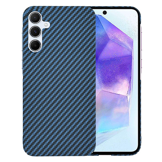 Techsuit - Carbonite FiberShell - Samsung Galaxy A55 5G - Cián (KF2333833)