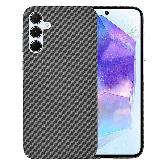 Techsuit - Carbonite FiberShell - Samsung Galaxy A55 5G - Fekete (KF2333827)