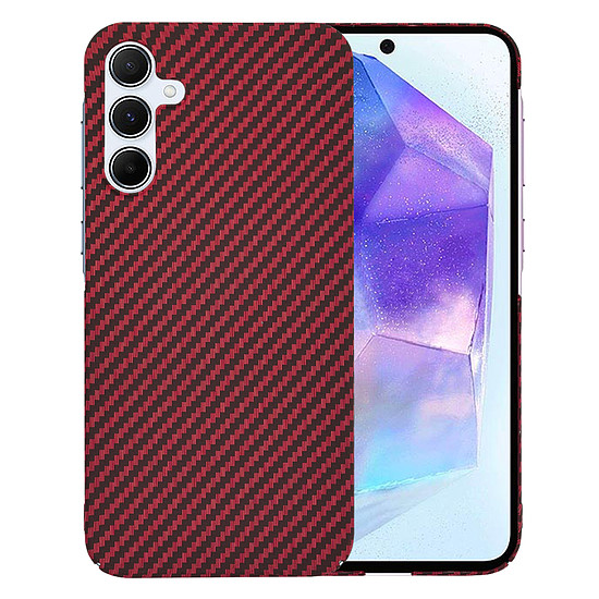 Techsuit - Carbonite FiberShell - Samsung Galaxy A55 5G - Piros (KF2333829)