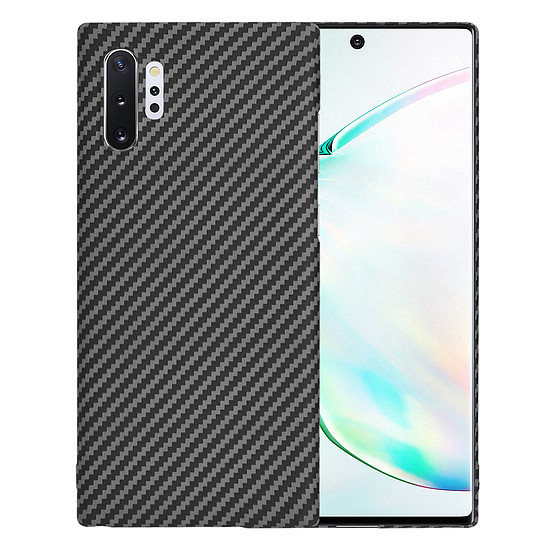 Techsuit - Carbonite FiberShell - Samsung Galaxy Note 10 Plus 4G / Note 10 Plus 5G - Fekete (KF2334240)