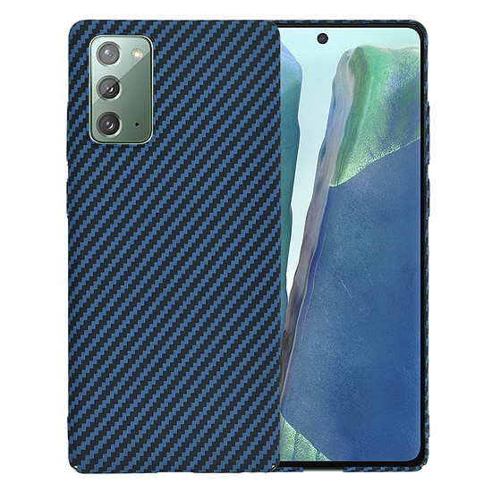 Techsuit - Carbonite FiberShell - Samsung Galaxy Note 20 4G / Note 20 5G - Cián (KF2331461)