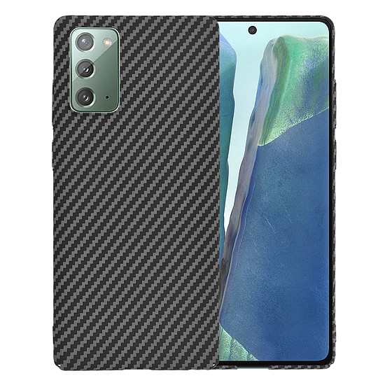 Techsuit - Carbonite FiberShell - Samsung Galaxy Note 20 4G / Note 20 5G - Fekete (KF2331459)