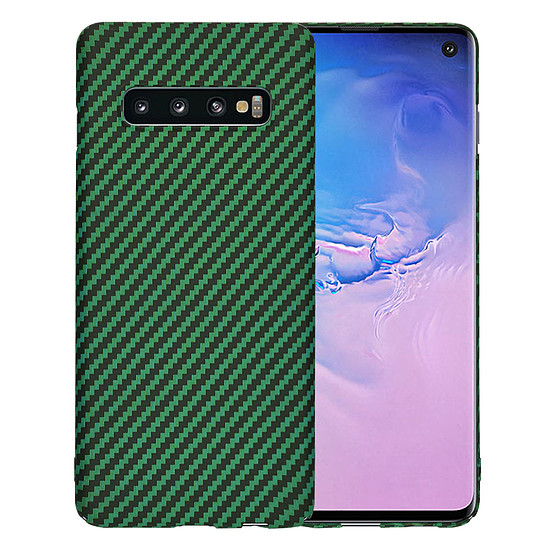 Techsuit - Carbonite FiberShell - Samsung Galaxy S10 - zöld (KF2334209)