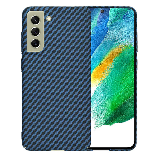 Techsuit - Carbonite FiberShell - Samsung Galaxy S21 FE 5G - Cián (KF2334294)