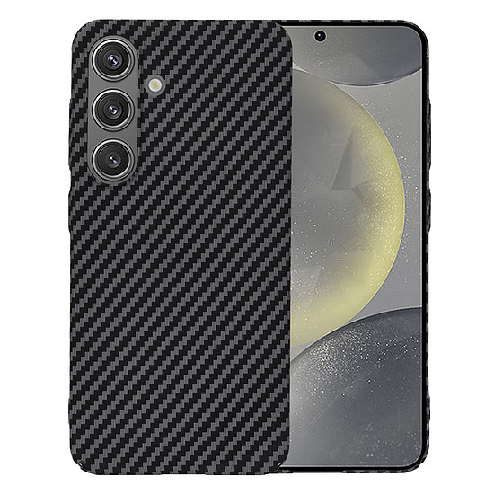 Techsuit - Carbonite FiberShell - Samsung Galaxy S24 - Fekete