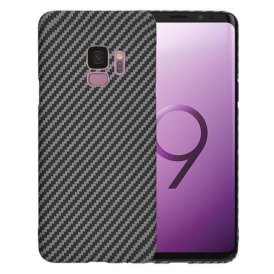 Techsuit - Carbonite FiberShell - Samsung Galaxy S9 - Fekete