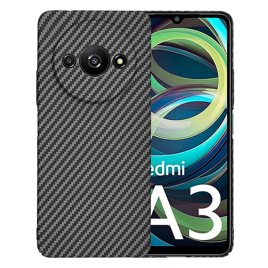 Techsuit - Carbonite FiberShell - Xiaomi Redmi A3 - Fekete (KF2332875)