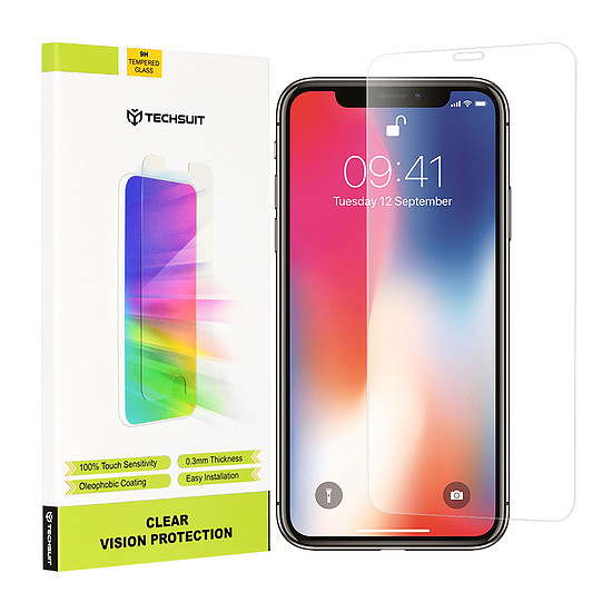 Techsuit - Clear Vision Glass - Apple iPhone X / XS / 11 Pro - Átlátszó (KF2311863)