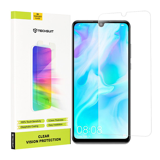 Techsuit - Clear Vision Glass - Huawei P30 Lite / P30 Lite New Edition - Átlátszó (KF2311880)