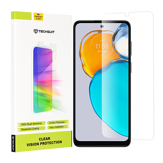 Techsuit - Clear Vision Glass - Motorola Moto E22s - Átlátszó