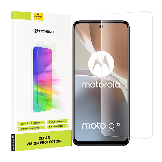 Techsuit - Clear Vision Glass - Motorola Moto G32 - Átlátszó (KF2311893)