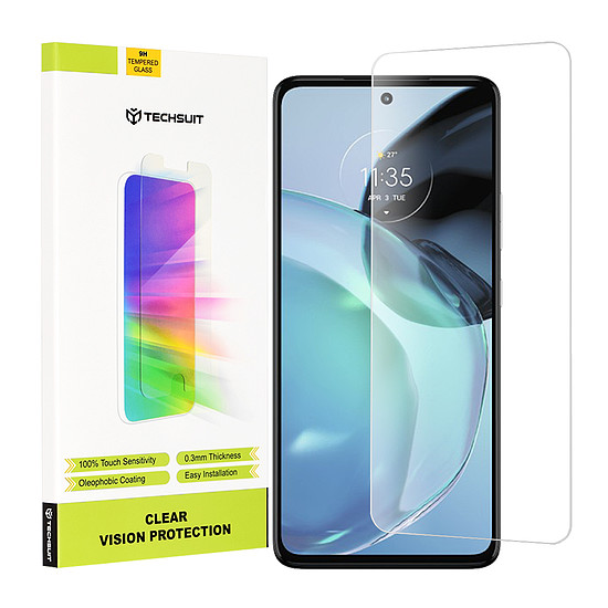 Techsuit - Clear Vision Glass - Motorola Moto G72 - Átlátszó (KF2311895)