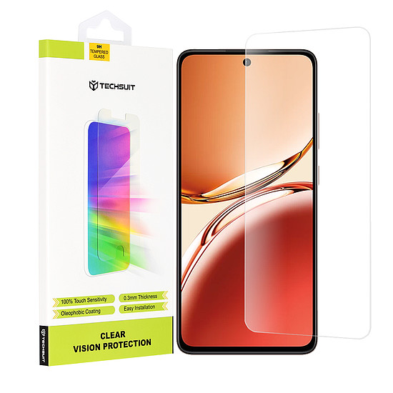 Techsuit - Clear Vision Glass - Oppo Reno12 F 4G / Reno12 F 5G / Reno12 FS - Átlátszó