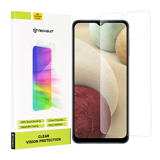 Techsuit - Clear Vision Glass - Samsung Galaxy A12 / A12 Nacho / A02 / M02 / M12 / F12 / A32 5G - átlátszó (KF2311847)