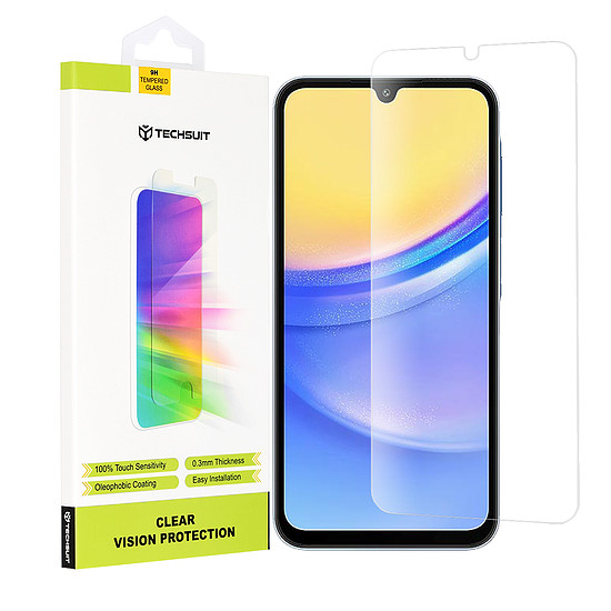 Techsuit - Clear Vision Glass - Samsung Galaxy A15 4G / A15 5G / A24 / A25 5G / M15 - átlátszó