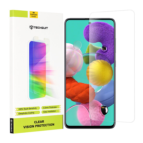 Techsuit - Clear Vision Glass - Samsung Galaxy A51 4G / A51 5G - Átlátszó (KF2311907)