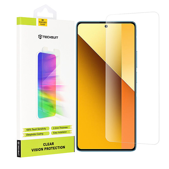 Techsuit - Clear Vision Glass - Xiaomi Redmi Note 13 5G / Note 13 Pro 5G / Poco X6 - Átlátszó (KF2317164)