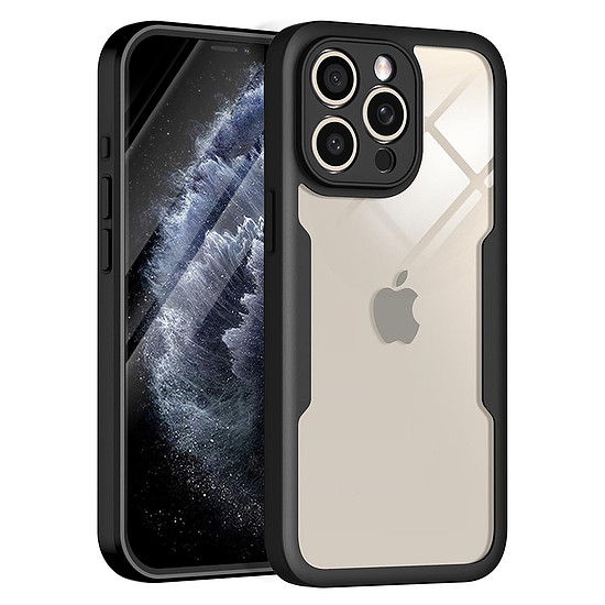 Techsuit - ColorVerse 360 Series + Képernyővédő fólia - iPhone 11 Pro - Fekete (KF2326671)