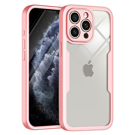 Techsuit - ColorVerse 360 Series + Képernyővédő fólia - iPhone 11 Pro - Rózsaszín (KF2326672)