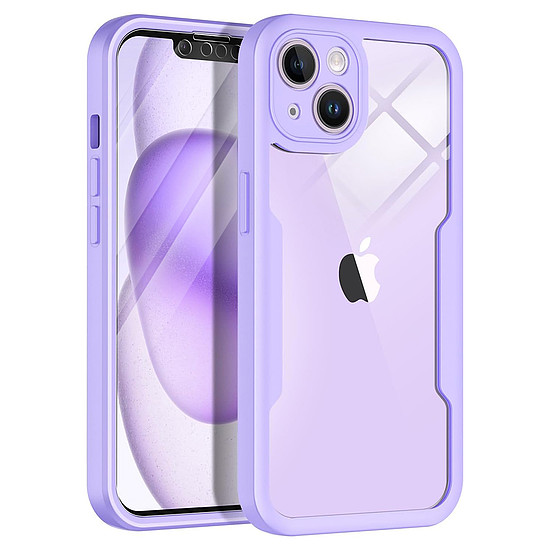 Techsuit - ColorVerse 360 Series + Képernyővédő fólia - iPhone 13 - Lila (KF2326686)