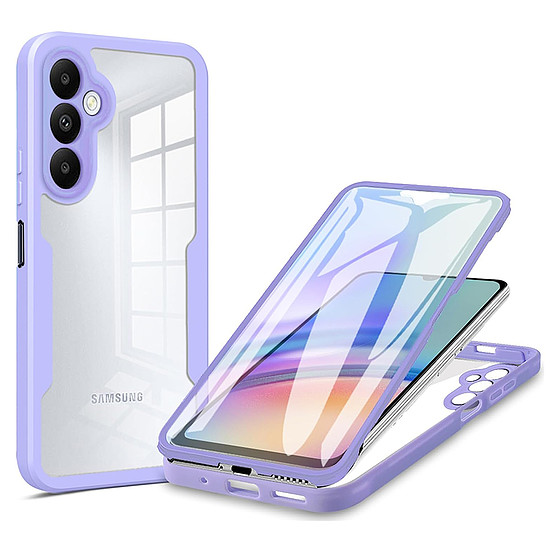 Techsuit - ColorVerse 360 Series + Képernyővédő fólia - Samsung Galaxy A24 - Lila (KF2326812)