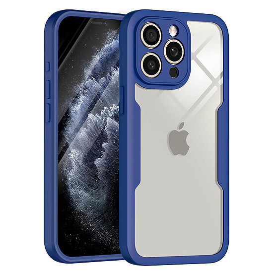 Techsuit - ColorVerse 360 sorozat + képernyővédő fólia - iPhone 11 Pro - kék (KF2326673)