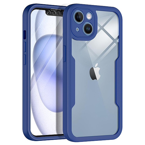 Techsuit - ColorVerse 360 sorozat + képernyővédő fólia - iPhone 13 - kék