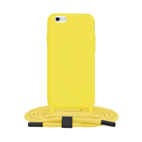 Techsuit - Crossbody Lanyard - iPhone 6 / 6S - Sárga (KF2312974)