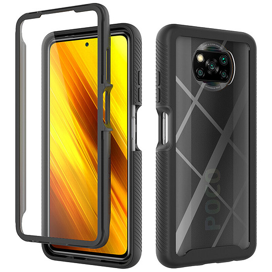 Techsuit - Defense360 Pro + Képernyővédő fólia - Xiaomi Poco X3 / Poco X3 NFC / Poco X3 Pro - Fekete (KF236605)