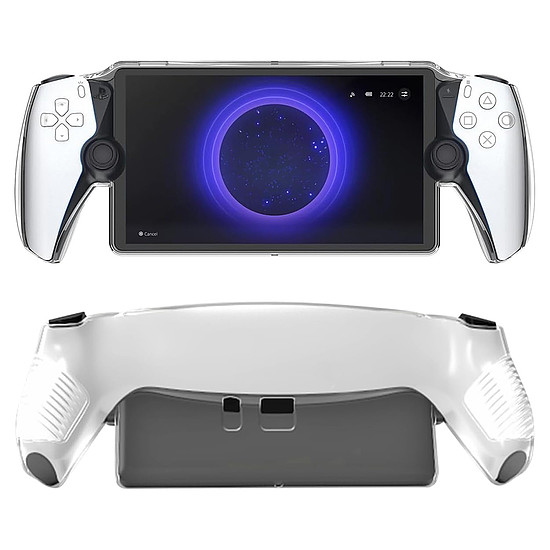 Techsuit - Fényes szilikon tok - PlayStation Portal Remote Player - Clear