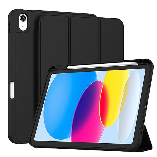 Techsuit - Flex Trifold (ceruzatartóval) - iPad 10 (2022) 10.9 - Fekete (KF2321785)