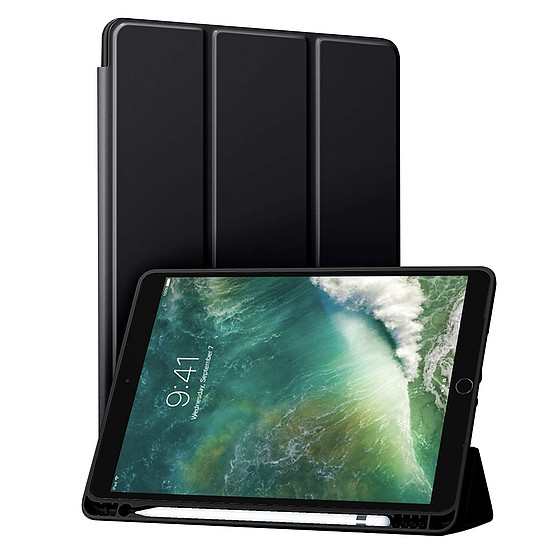 Techsuit - Flex Trifold (ceruzatartóval) - iPad Air 10.5 2019 / iPad Pro 10.5 2017 - Fekete (KF2321942)