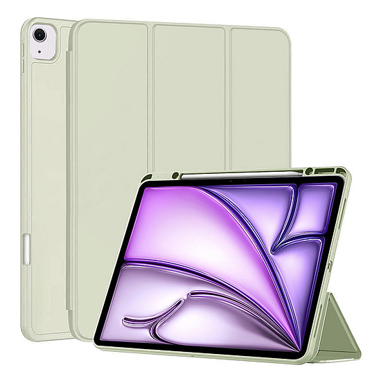 Techsuit - Flex Trifold (ceruzatartóval) - iPad Air 13 (2024) - Matcha Green (KF2327861)