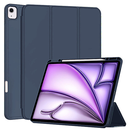 Techsuit - Flex Trifold (ceruzatartóval) - iPad Air 13 (2024) - Sötétkék (KF2327857)